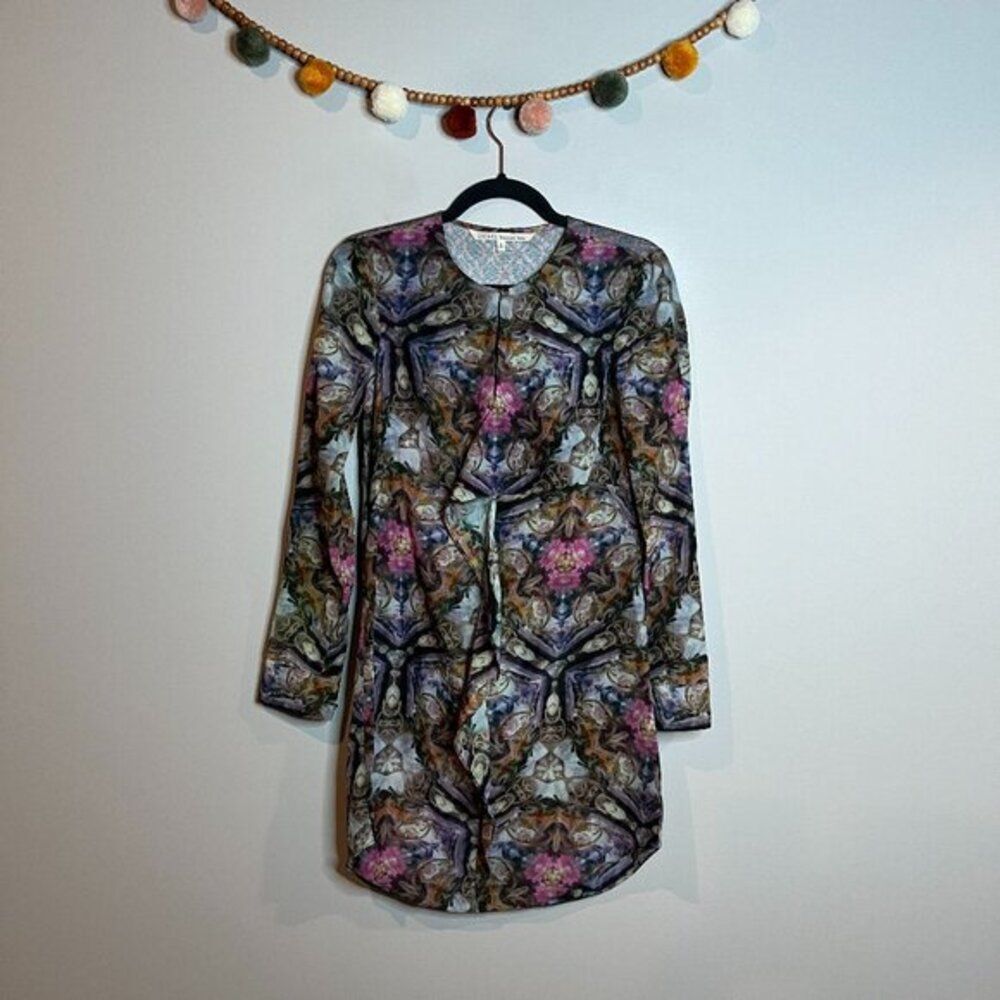 Rachel Roy colorful mandala watercolor shift dress